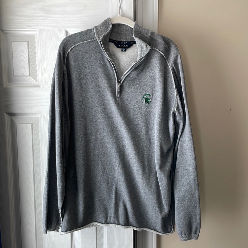 Mens Michigan State Spartans Quarter Zip